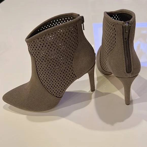 Call It Spring Perforated Pointed Toe ankle Booties - Picture 6 of 11